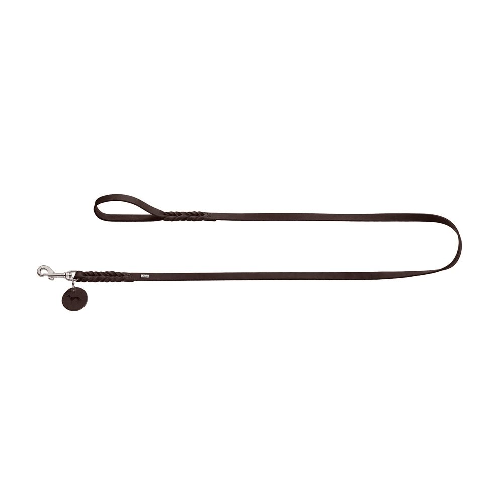 Hunter vodilica za pse Solid Education 11 mm/110 cm, koža tamnosmeđa slika 2