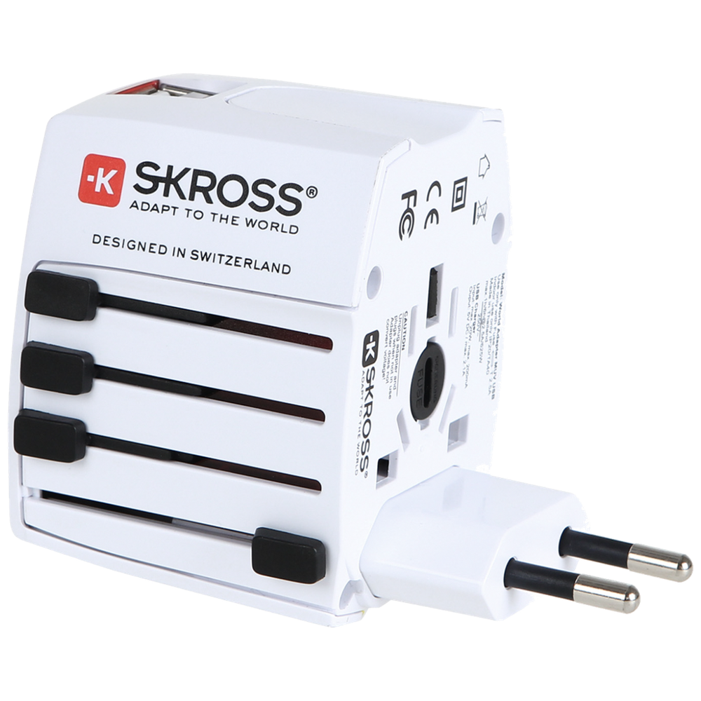 SKROSS Adapter, Putni (Travel), + 2 x USB za punjenje, 2100mAh  - 1.302930 slika 1