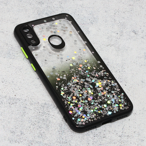 Maska Frame Glitter za Huawei Y7 2019/Y7 Prime 2019 crna slika 1