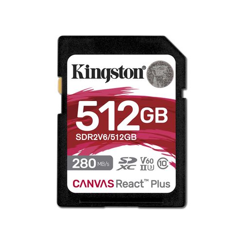 KINGSTON Memorijska kartica SDR2V6/512GB 512GB SDXC UHS-II 280R/150W U3 V60 slika 2