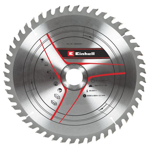 Einhell Pribor za stacionarne / preklopne testere TCT Rezni list 250x30x3,2 T48 slika 1