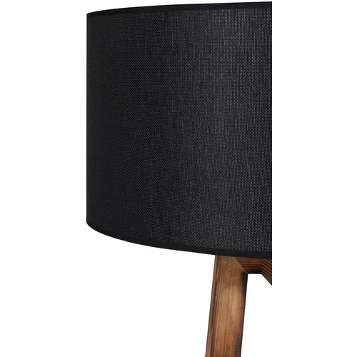 Maçka Yanık Ahşap Lambader Silindir Hasır Siyah Abajurlu Brown
Black Floor Lamp slika 9