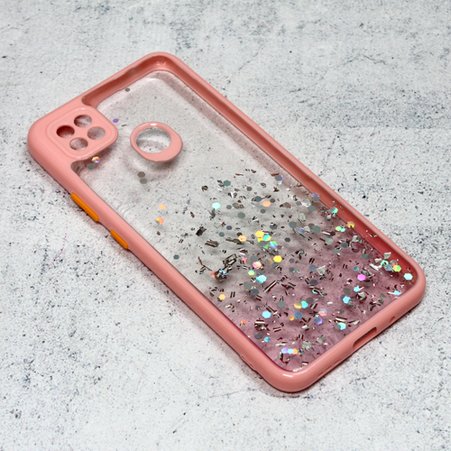 Maska Frame Glitter za Xiaomi Redmi 9C/10A roze slika 1