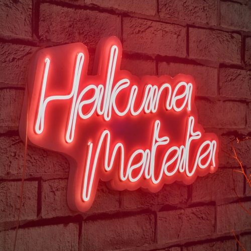 Wallity Ukrasna plastična LED rasvjeta, Hakuna Matata - Red slika 9