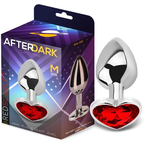 Afterdark Aluminium Heart Butt Plug S/M/L slika 7