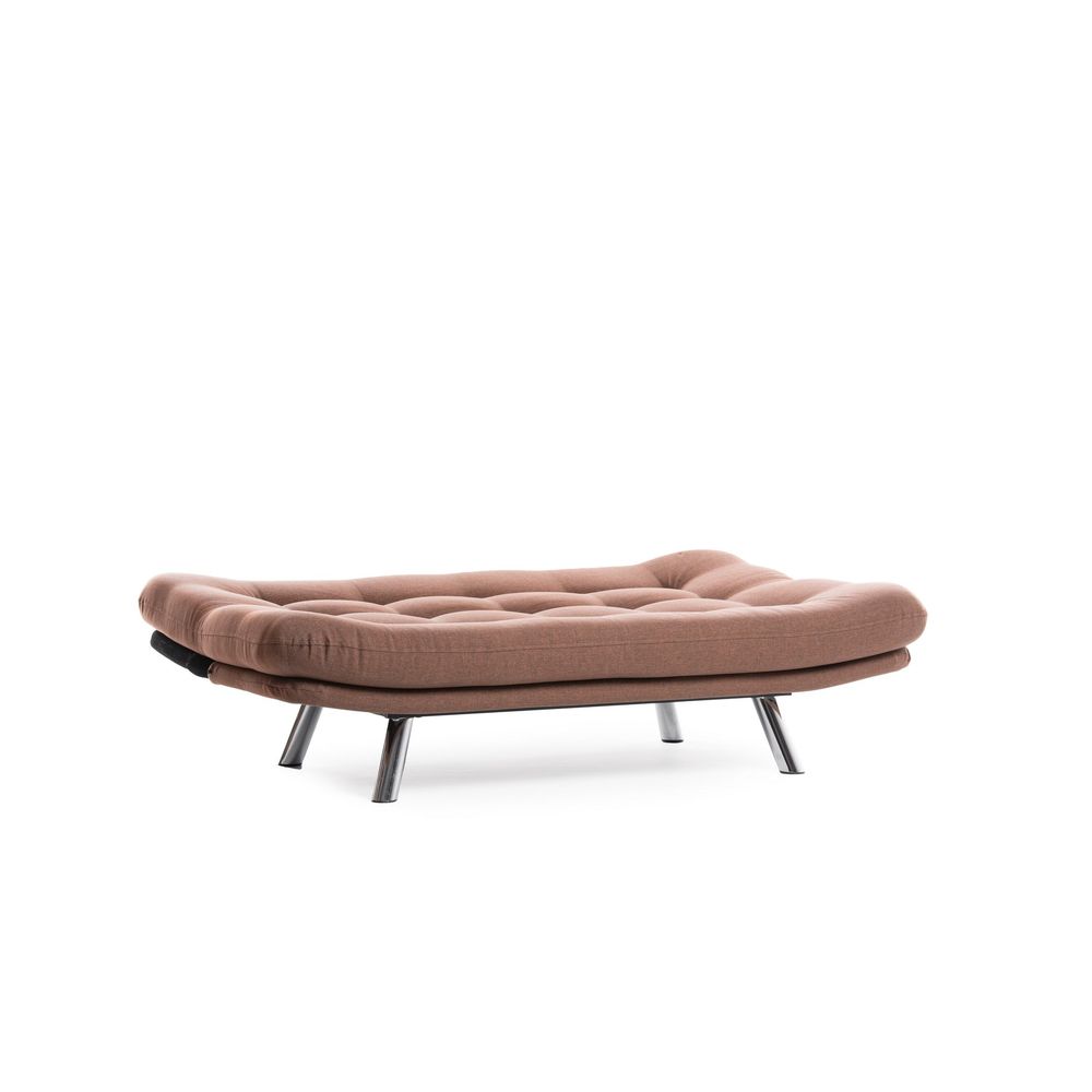 Misa Small Sofabed - Trosjed na razvlačenje, svijetlo smeđa slika 5