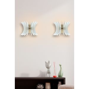 Elegantna Bijela Zidna Lampa 206-WB2