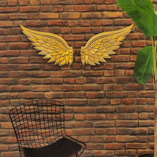 Wallity Metalna zidna dekoracija Angel Wings Metal Wall Art Set - APT705 slika 1