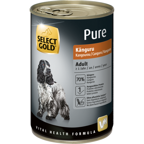Select Gold Dog Pure Adult kengur 400 g konzerva slika 1