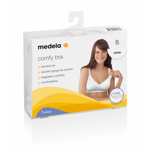 Medela - Comfy Bra grudnjak za dojenje, sa ulošcima, veličina S, beli  slika 2