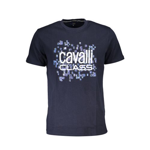 CAVALLI CLASS T-SHIRT SHORT SLEEVE MAN BLUE slika 1