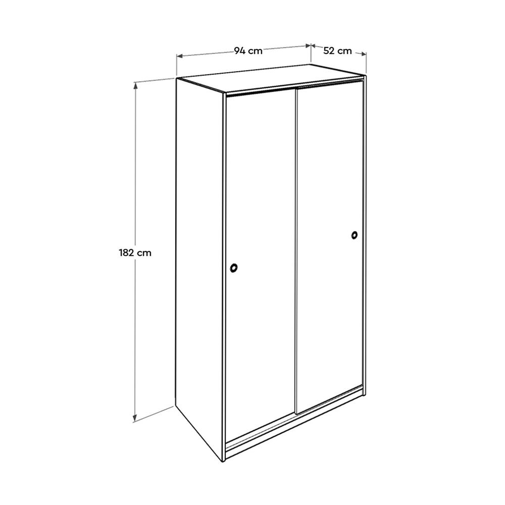 Swd-436-Bb-2 Bijela Garderober slika 8