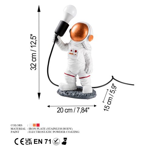 Wallity Stolna lampa Astronaut - 2 slika 9