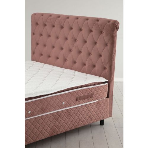 Sonata Set 90 x 190 v2 - Dusty Rose Dusty Rose Single Mattress, Base & Headboard slika 2