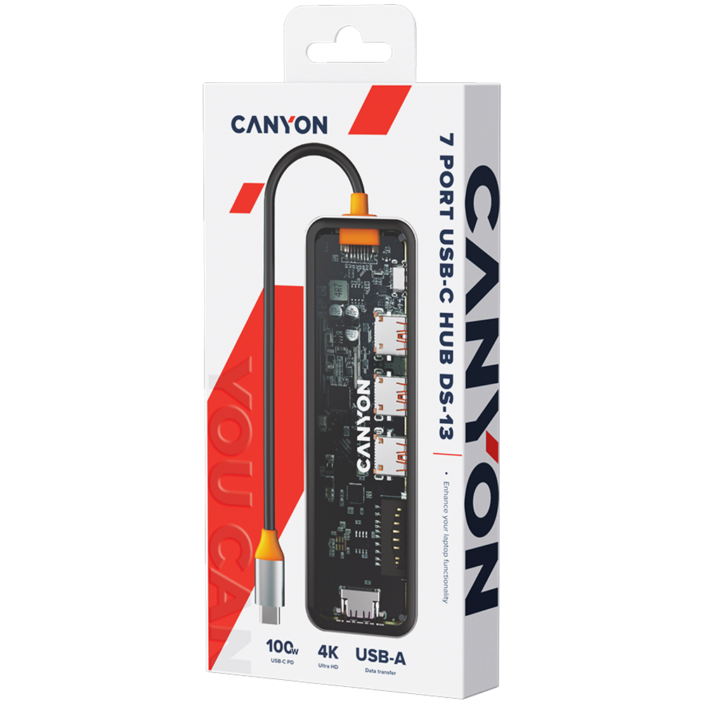 CANYON DS-13: 7-Port USB-C Hub slika 7