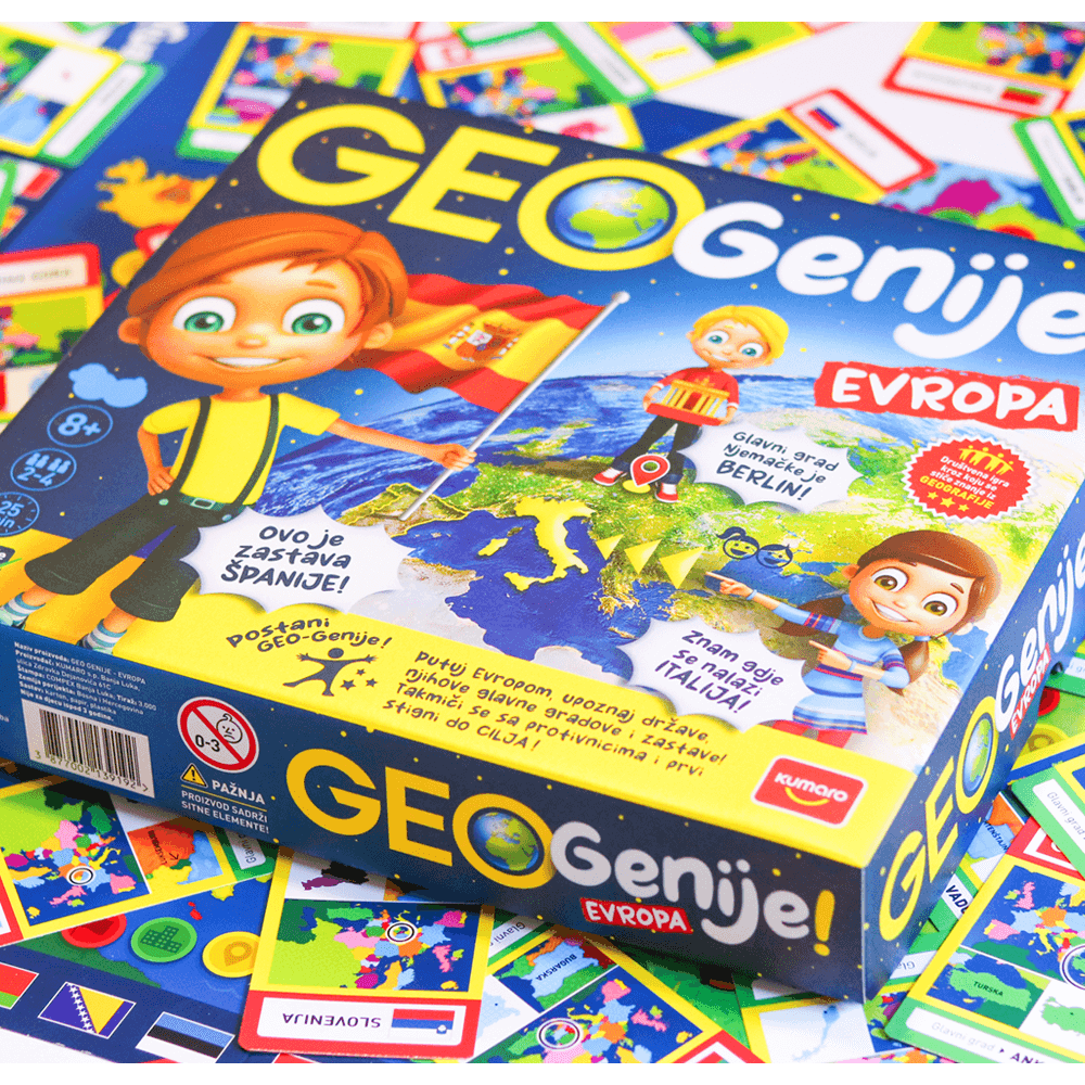 Kumaro Društvena igra Geo Genije! - Evropa  slika 2