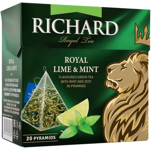 RICHARD Royal Lime&Mint  - Zeleni čaj sa mentom i citrusima 20 x 1.7g 110352 slika 1