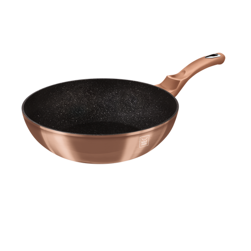 KAUFMAX WOK TIGANJ 28CM ROSE GOLD METALIC COLLECTION slika 3