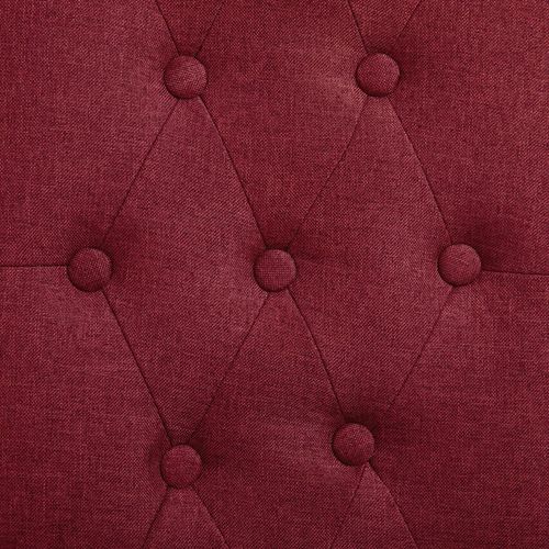Blagovaonske stolice od tkanine 2 kom crvena boja vina slika 10