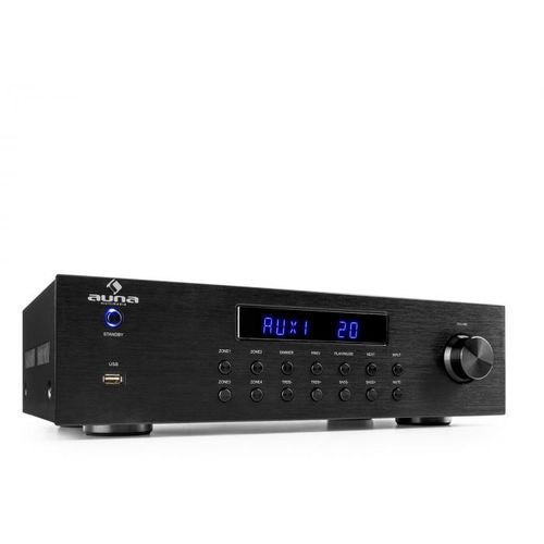 Auna AV2-CD850BT 4-zona stereo pojačalo, Crna slika 1