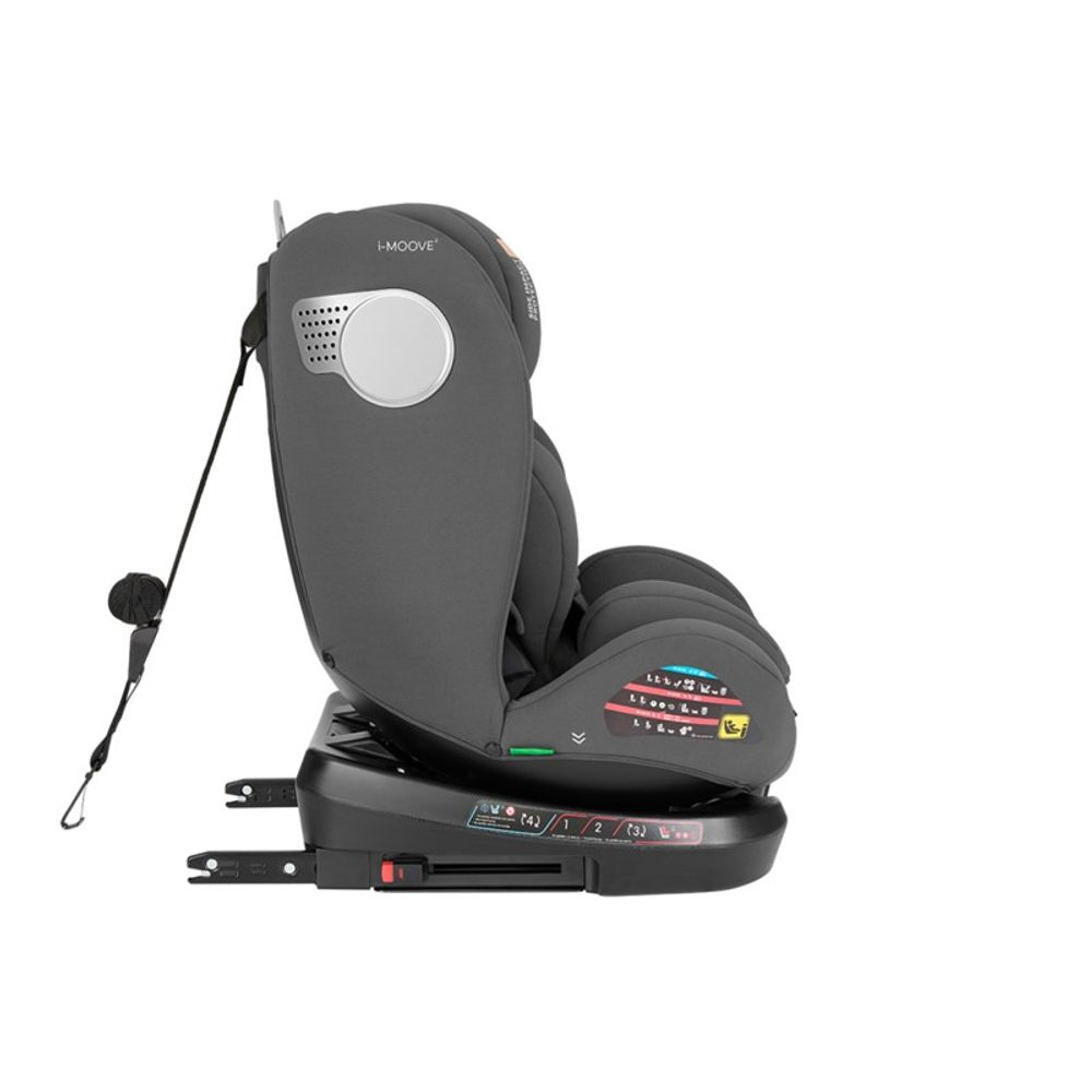 Kikka Boo Rotirajuća autosjedalica i-Moove 40-150cm i-Size Isofix, Dark Grey slika 3