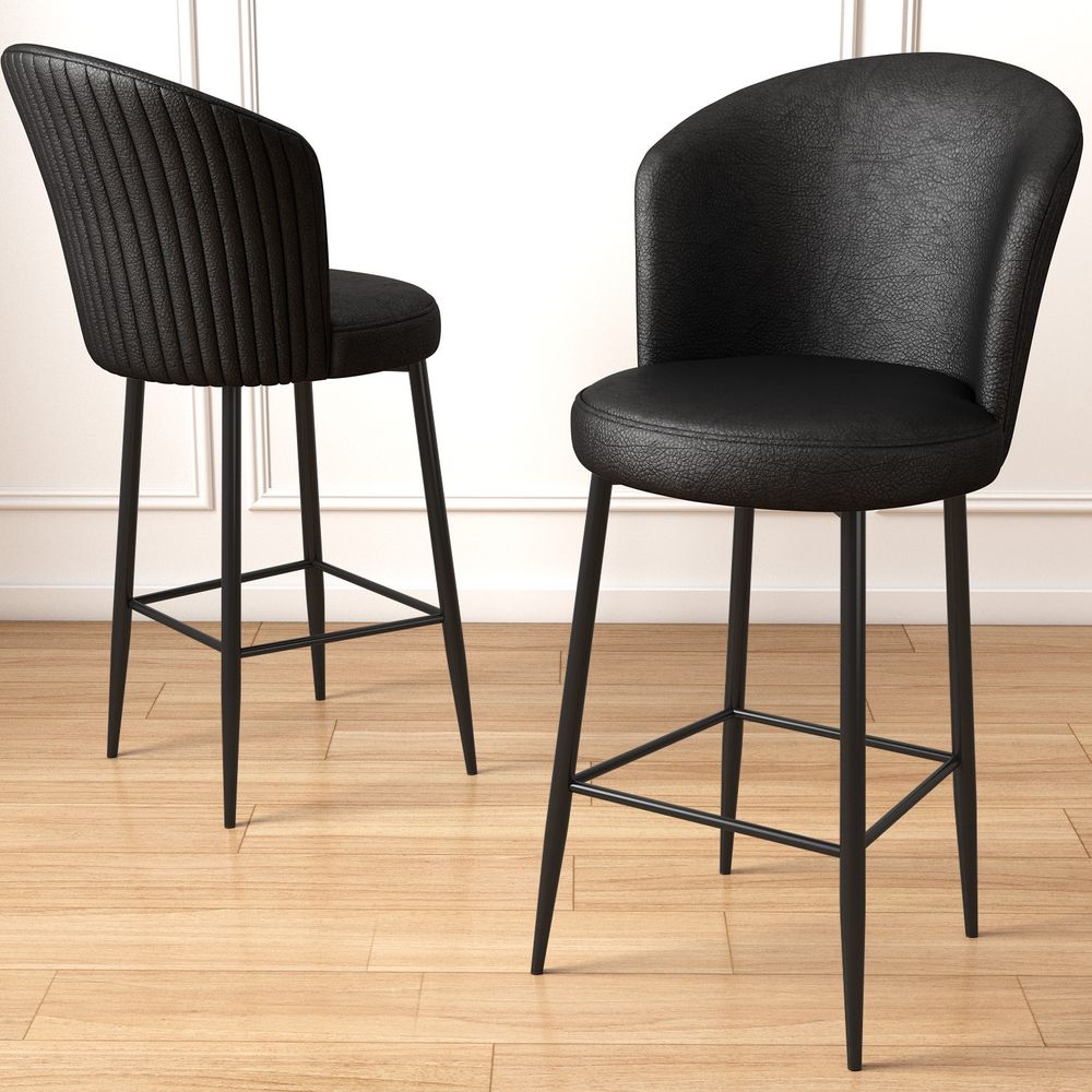 Uras - Crni Bar Stolac Set (6 Komada) slika 2