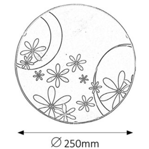 Rabalux Iris plafonjera D25 E27 60W slika 2