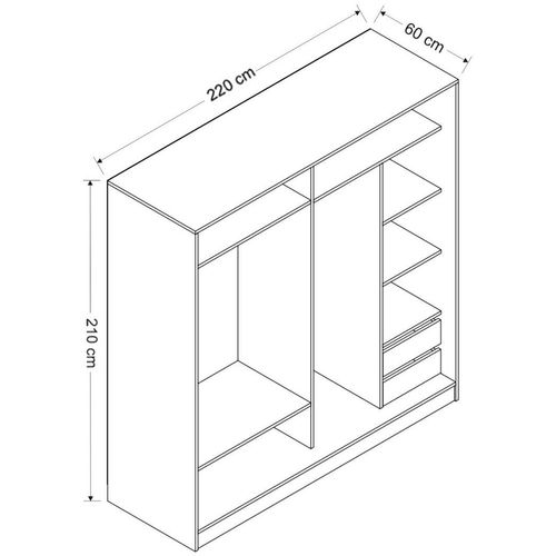 Kale - 7168 Dore Wardrobe slika 8