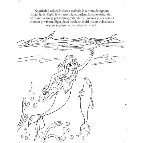 Bojanka Mala Sirena, bajka  H. C. Andersen slika 2
