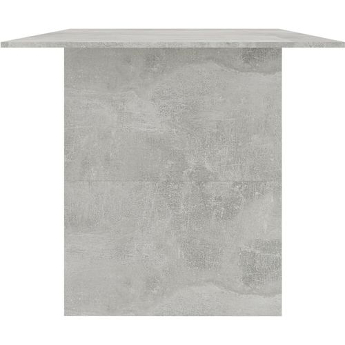 Blagovaonski stol siva boja betona 180 x 90 x 76 cm od iverice slika 6