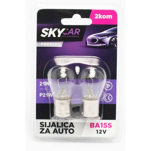 Sijalica 12V 21W Ba15S 2 Kom Skycar slika 1