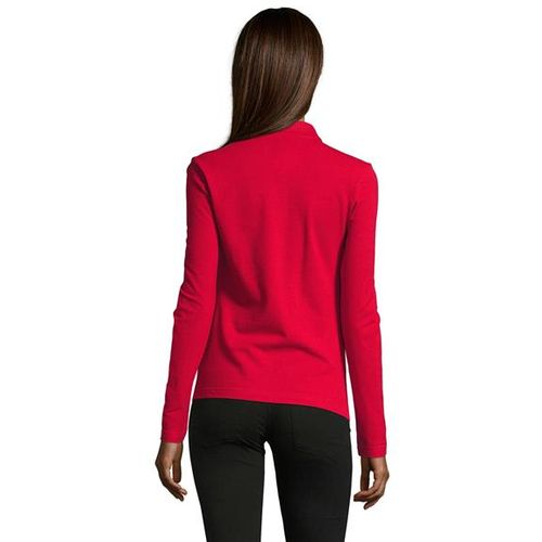 PODIUM ženska polo majica sa dugim rukavima - Crvena, S  slika 3