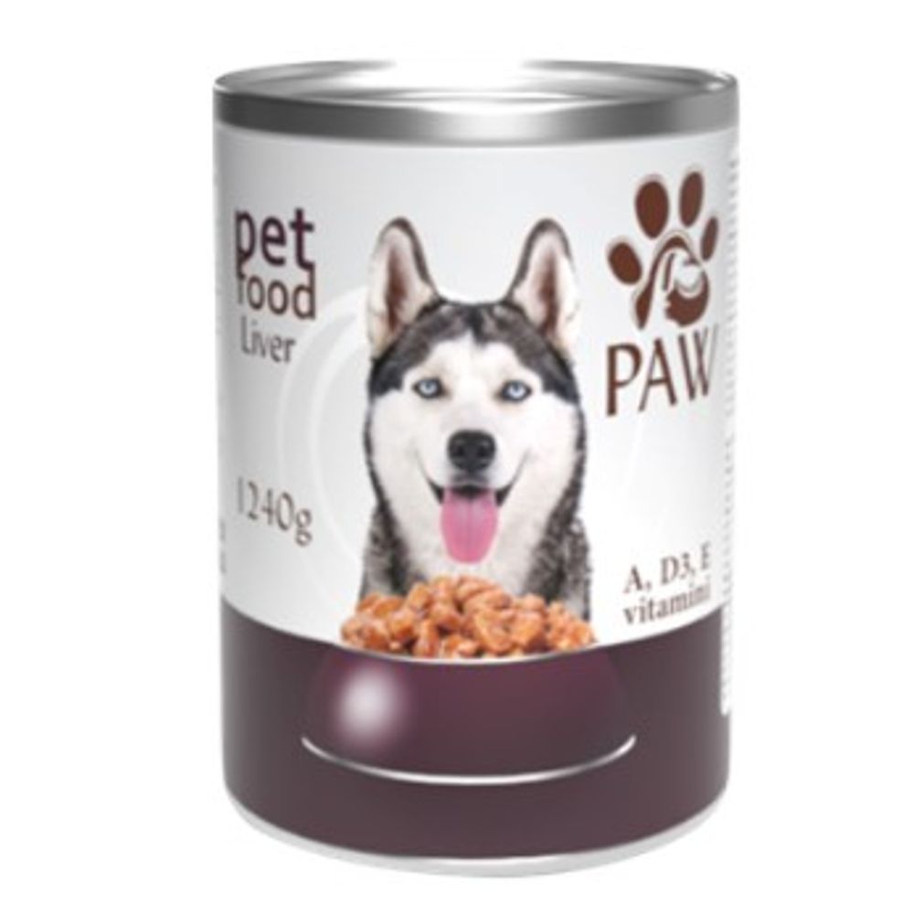Paw hrana za pse jetra 1240g slika 1