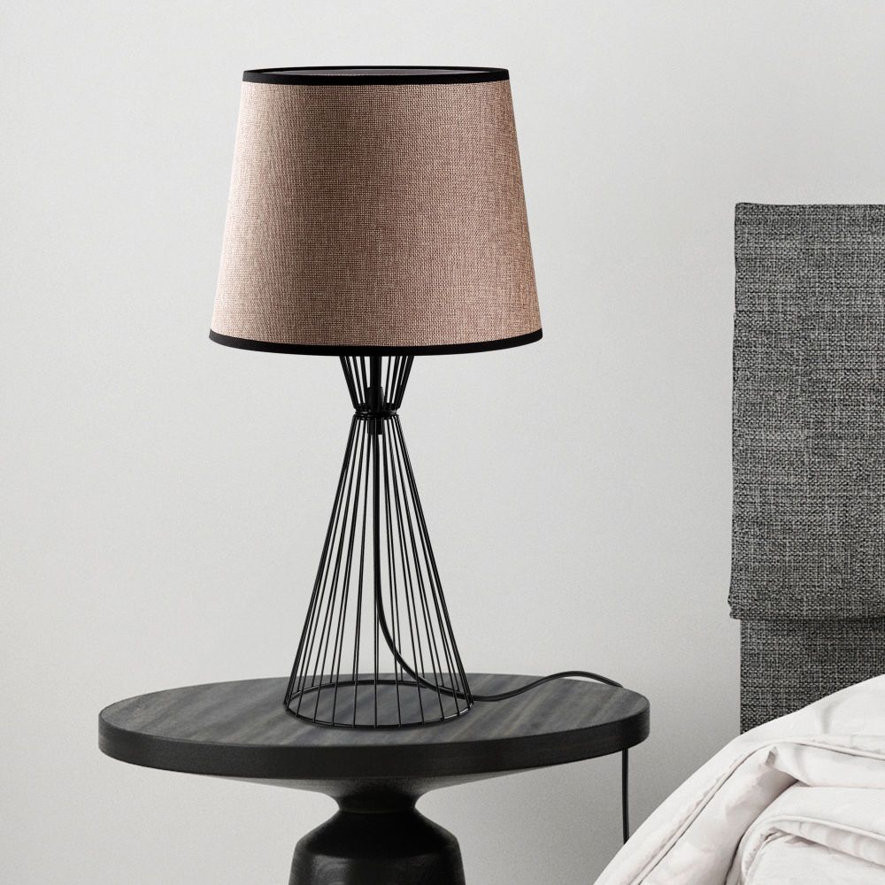 Telıs - 5373 Crna i Smeđa Stolna Lampa slika 1