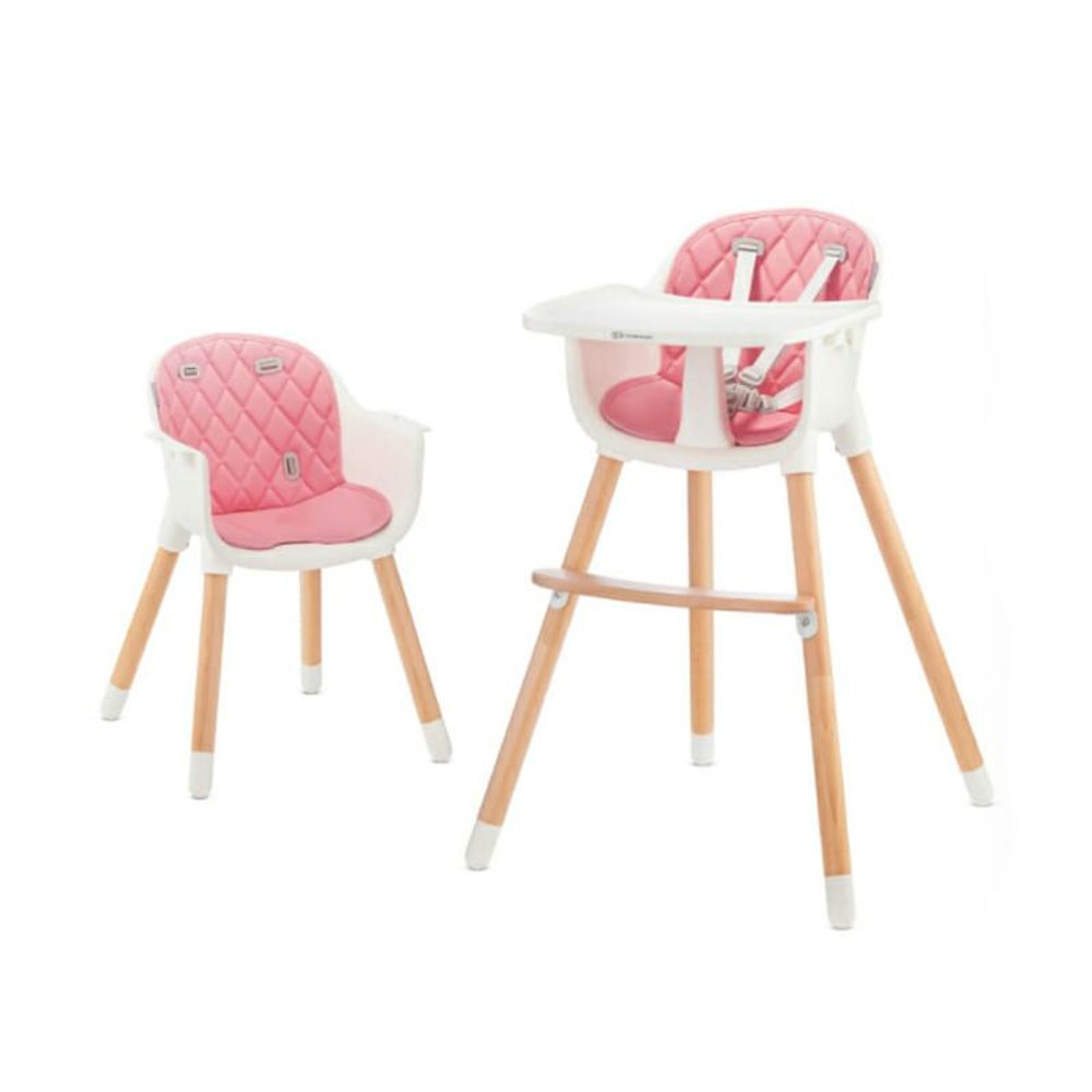 Kinderkraft Stolica za hranjenje SIENNA 2U1 Pink slika 5