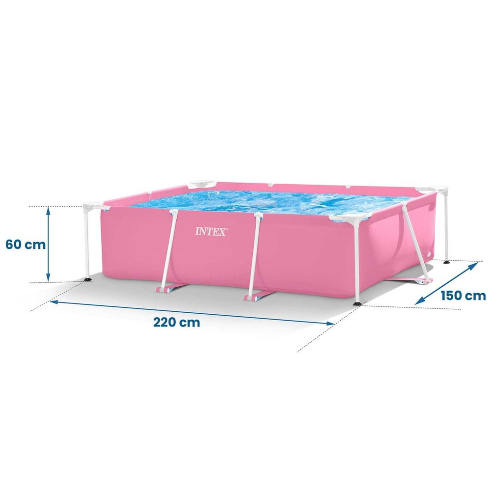 Vrtni bazen s okvirom 220 x 150 x 60 cm 2 u 1 INTEX 28266 slika 6