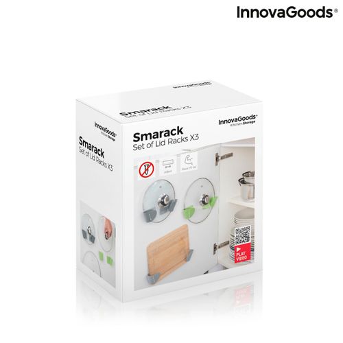 Set 3 ljepljiva držača za kuhinjske poklopce Smarack InnovaGoods slika 2