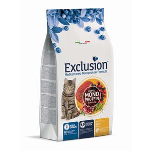 Exclusion Mediterraneo Monoprotein Formula, potpuna hrana za odrasle mačke, govedina, 1,5 kg