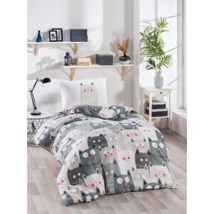 Duvarda Kediler White
Grey
Pink Single Duvet Cover Set