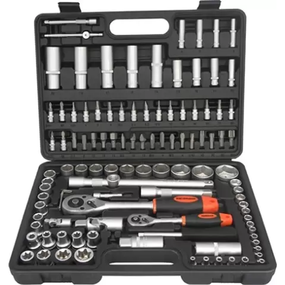 TOYA Set nasadnih ključeva  1/4"+1/2" 108 Komada Geko G10151 slika 1