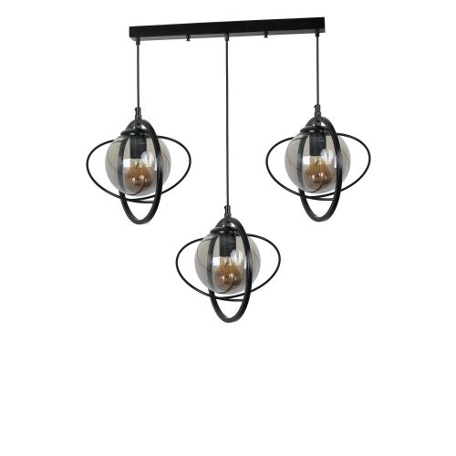 Nepal 3 Lü Sıralı Siyah Füme Camlı Sarkıt Black
Fume Chandelier slika 1