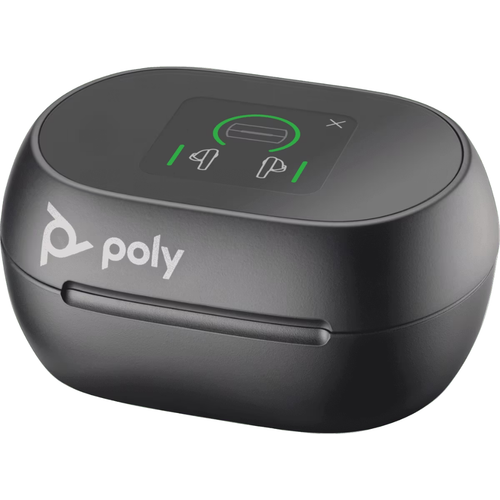 Poly Voyager Free 60+ UC M karbonsko crne slušalice + BT700 USB-C adapter + futrola za punjenje sa ekranom osetljivim na dodir 7Y8H0AA slika 5