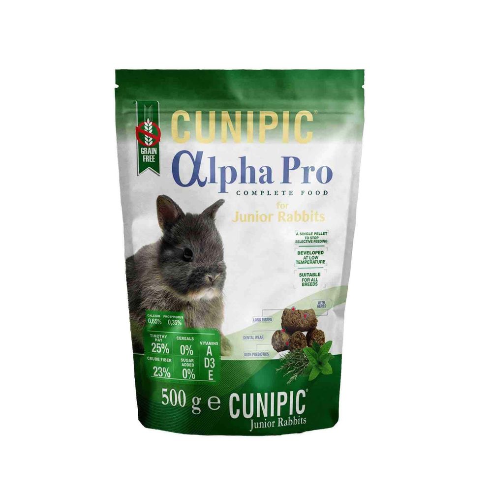 Cunipic Alpha Pro Rabbit – hrana za odraslog kunića 500g slika 1
