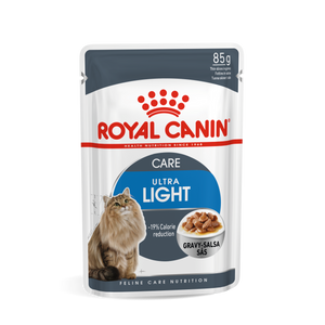 ROYAL CANIN FCN Ultra Light Weight Gravy, potpuna hrana za odrasle mačke, osigurava kontrolu tjelesne težine (komadići u umaku), 12x85 g