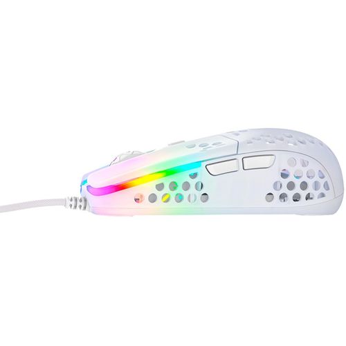 XTRFY MZ1 RGB Rail, Ultra-light Gaming Mouse, Pixart 3389, Designed by Rocket Jump Ninja, White Transparent slika 2