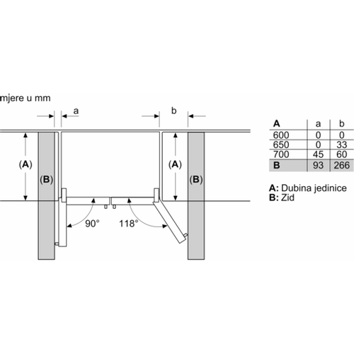 Bosch kombinirani hladnjak KFF96PIEP slika 14