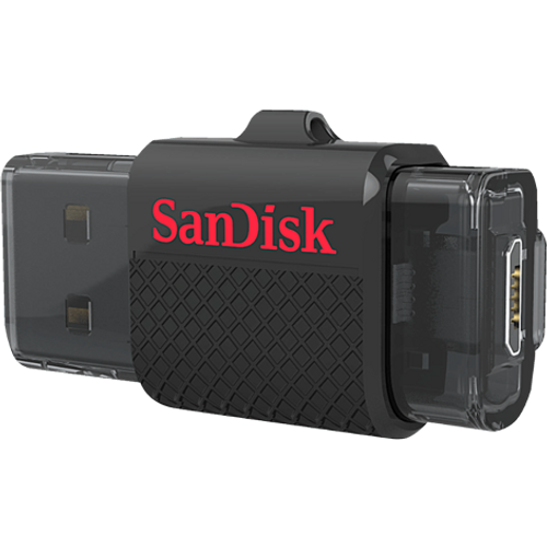 SANDISK flash memorija Dual USB Ultra 64GB - SDDD-064G-G46 slika 1
