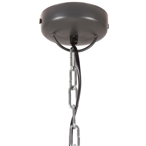 Industrijska viseća svjetiljka siva od željeza i drva 45 cm E27 slika 20