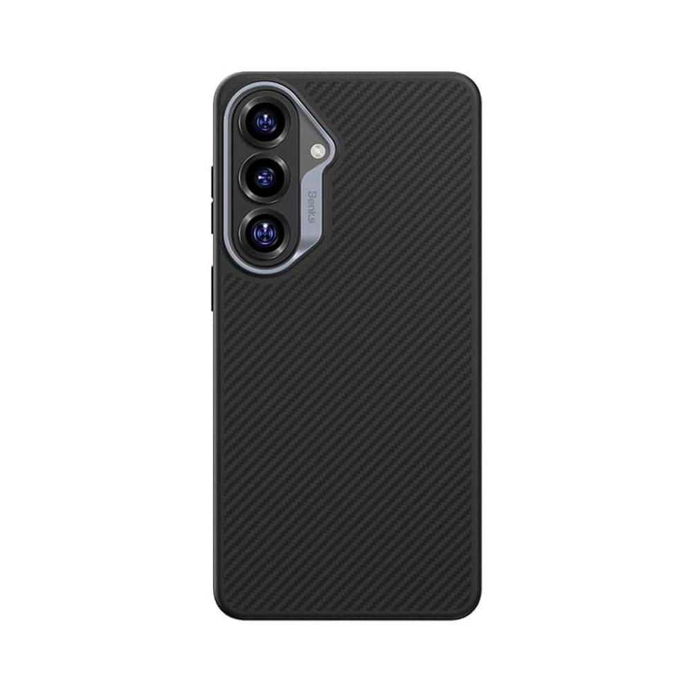 Benks Magnetic Armor Pro Kevlar maska sa metalnim okvirom za Samsung Galaxy S26 - crna slika 3