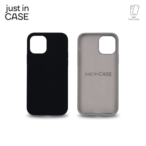 2u1 Extra case MIX PLUS paket CRNI za iPhone 12 slika 3